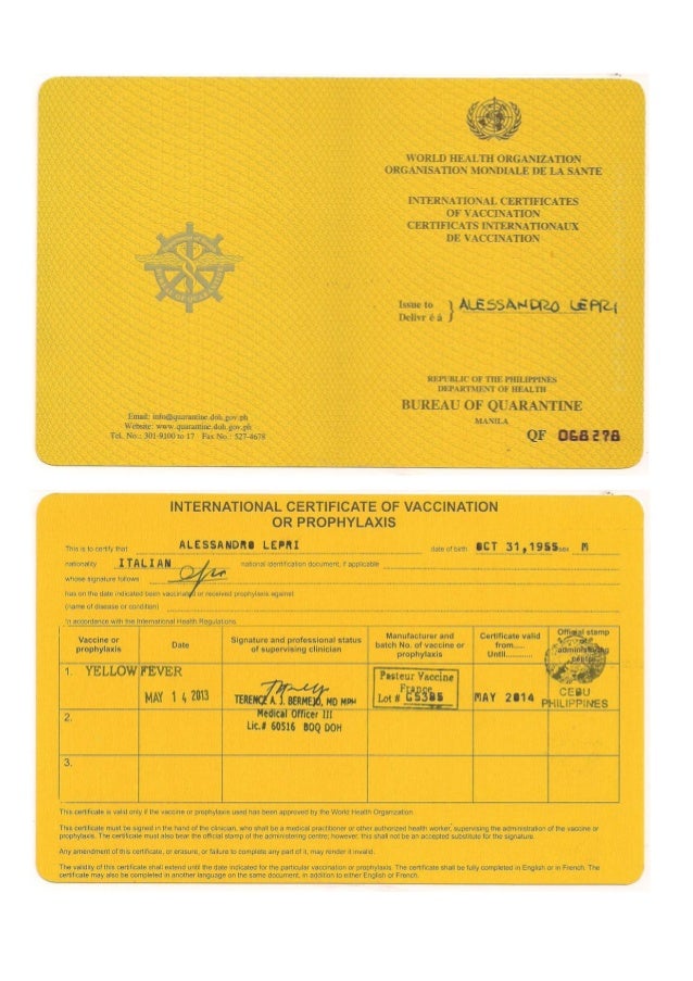 International vaccination certificate 05 14-2013