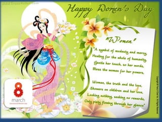 International women day  8th march 2014