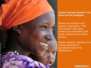 Celebrating gender in agriculture