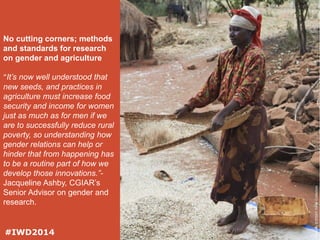 Celebrating gender in agriculture