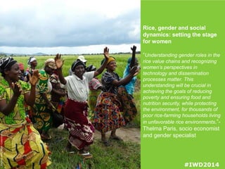 Celebrating gender in agriculture