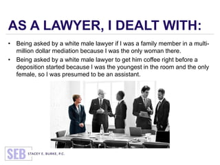 AS A LAWYER, I DEALT WITH:
• Never being promoted (in title or in salary) at my first job but learning
that soon after I l...