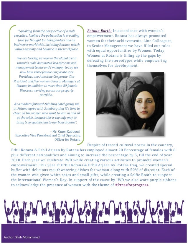 International women�s day article