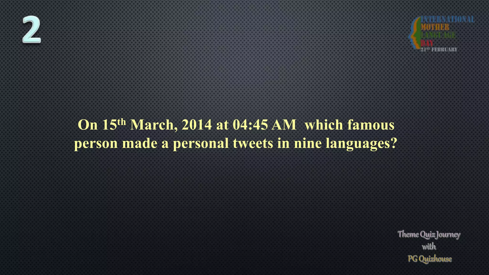 Internationa mother language day quiz full set 21.2.2021