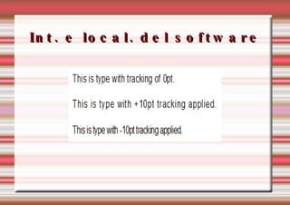 Int. e local. del software 