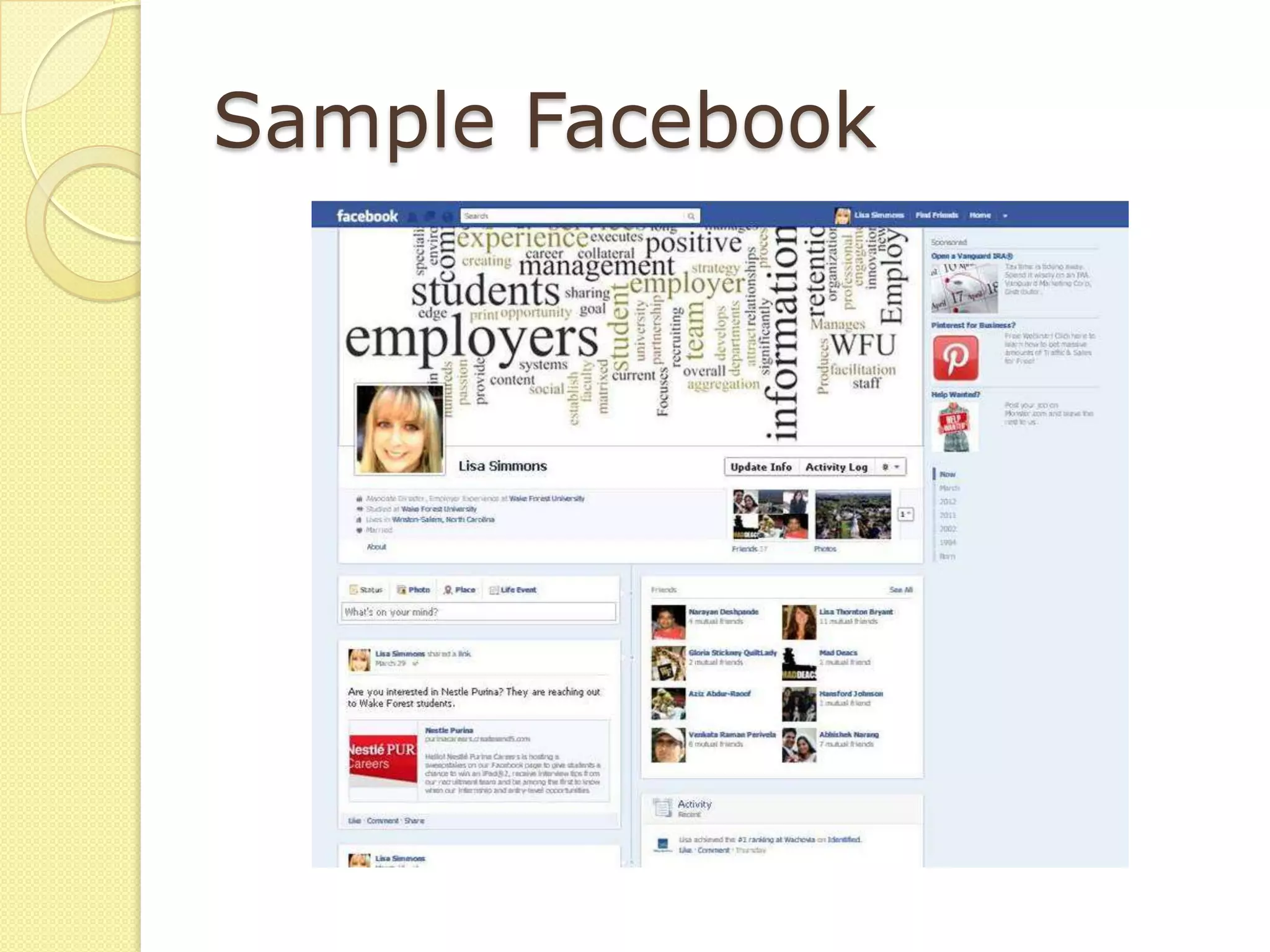 Sample Facebook
 