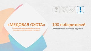 Проведен ребрендинг сообществ, разработано
специальное предложение для заказа рекламных услуг
QIWI через социальные сети
Сделан сайт промо-кампании
Осуществлен посев
 