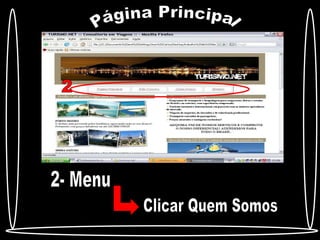 Página Principal 2 2- Menu Clicar Quem Somos
