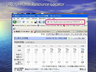 URL:Uniform Resource Locator   