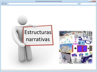 NarrativaExisten varias formas de organizar nuestras ideas en un texto, las principales son:Estructura clásica Estructura inductiva Estructura deductiva 