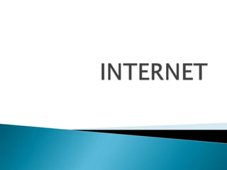 Internet es un conjunto descentralizado de redes de
comunicación interconectadas que utilizan la familia
de protocolo TCP/IP, garantizando que las redes
físicas heterogéneas que la componen funcionen como una red lógica
única, de alcance mundial.
 