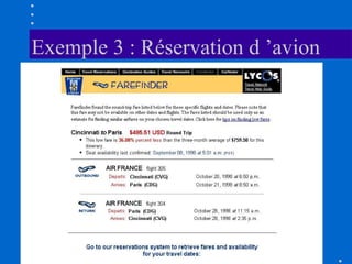 Exemple 3 : Réservation d ’avion

 
