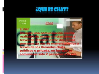 ¿QUE ES CHAT?

 