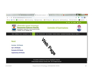 2/5/2019 10Department of Zoology, GACW(2018-2019)
 