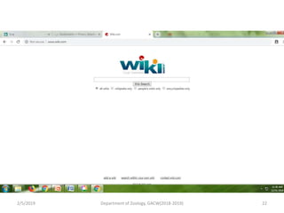 2/5/2019 22Department of Zoology, GACW(2018-2019)
 