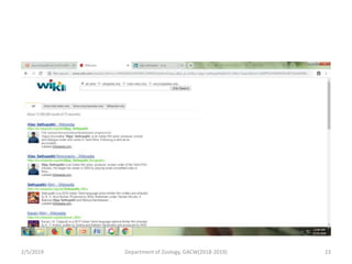 2/5/2019 23Department of Zoology, GACW(2018-2019)
 