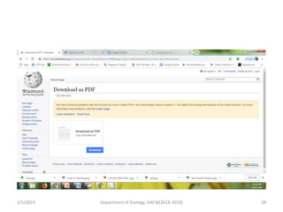 2/5/2019 38Department of Zoology, GACW(2018-2019)
 