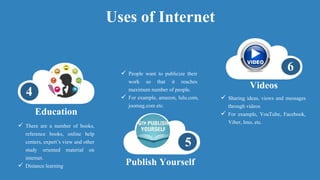 The Uses Of Internet | PPT