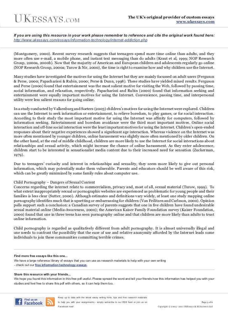 Religion And Science Essay English Class Essay also Examples Of A Thesis Statement For An Essay Information Technology Essays Internet Addiction Science Fair Essay