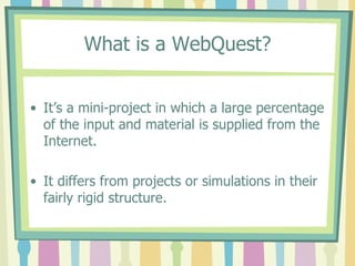 Internet based project work | PPT