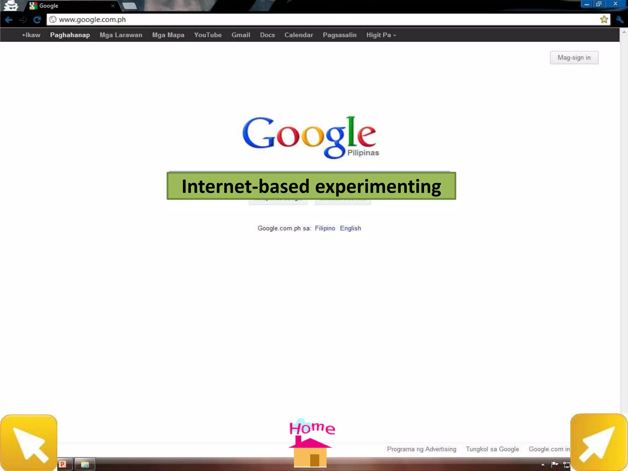 Internet-based experimenting
 