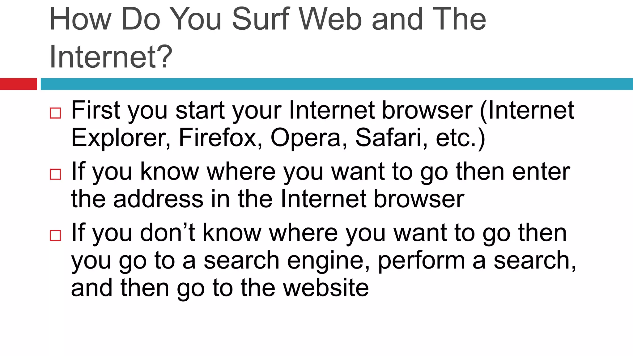 Internet basics | PPTX
