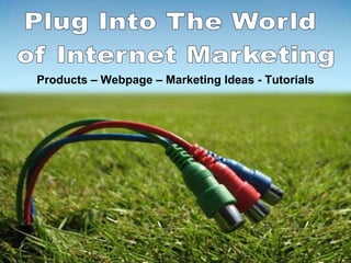 Products – Webpage – Marketing Ideas - Tutorials

         Business in a Box

      This is a limited sale where you can get a
    whole range of products with resale rights to
     either set up your own business or add top
                  your current portfolio.