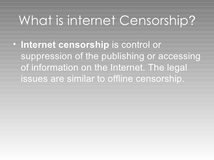 Censorship