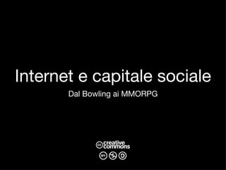 Internet e capitale sociale ,[object Object]