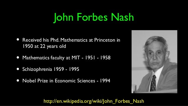John Forbes Nash Jr. - Wikipedia john forbes nash phd thesis