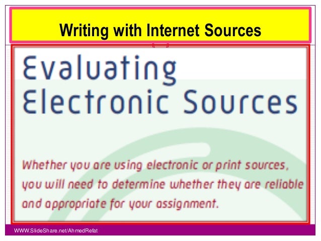 evaluation of internet information shareslide net