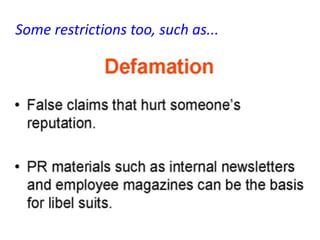 Some restrictions too, such as...
 