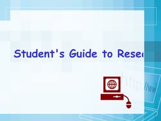 Student's Guide to Research with the WWW 