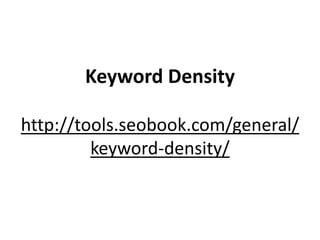 Keyword Density
http://tools.seobook.com/general/
keyword-density/
 