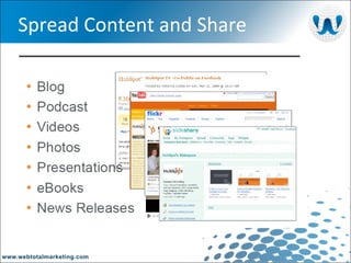 Spread Content and Share 