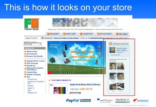 This is how it looks on your store 
