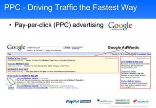 PPC - Driving Traffic the Fastest Way Pay-per-click (PPC) advertising 