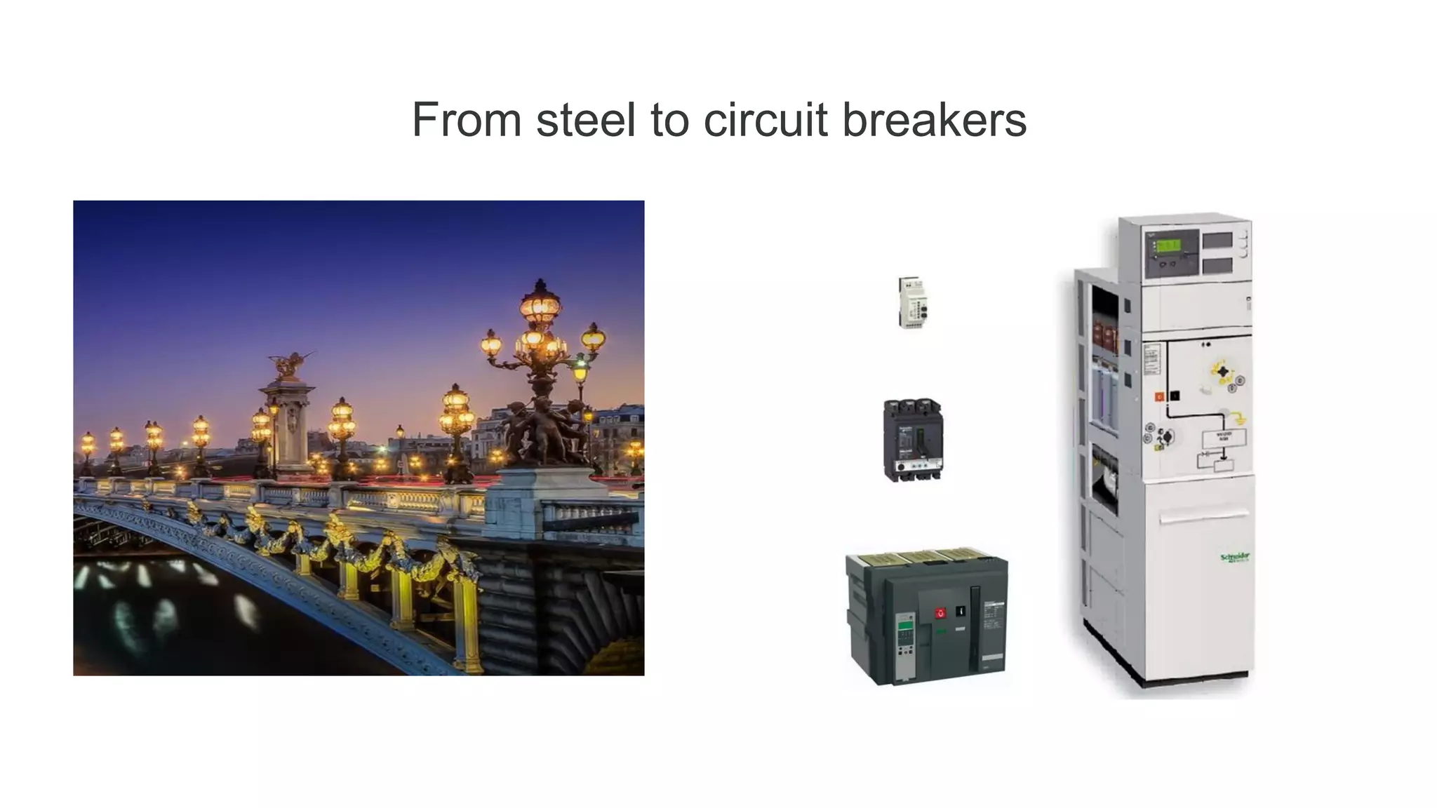 From steel to circuit breakers

 