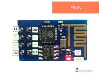 Linux NijmegenLinux Nijmegen
NodeMCU
“Connect Things EASY - An open-source
firmware and development kit that helps you to
...