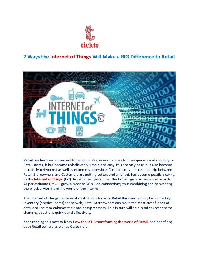 Internet of things in Retail