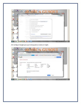 20. Configure Google para que la búsqueda se realice en Inglés
 