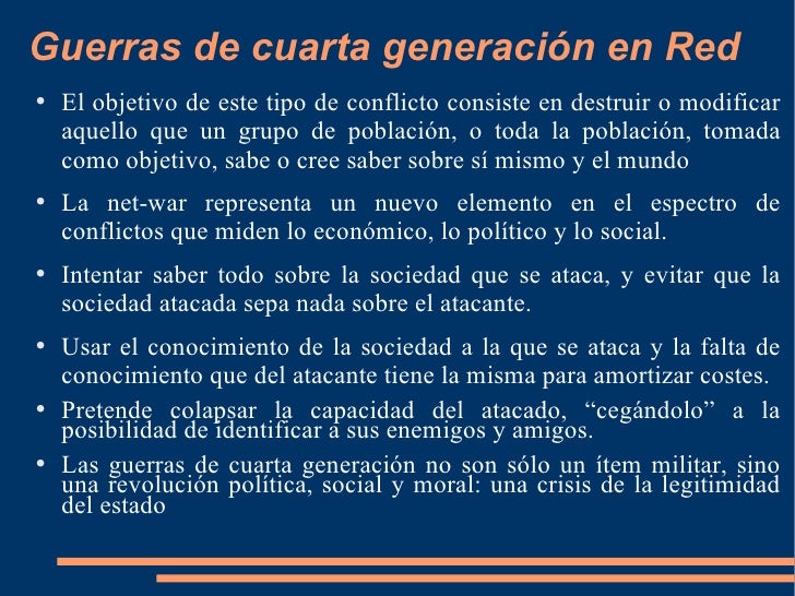 Internet. Redes complejas. Guerras de Cuarta Generación y Al Qaeda Internet. Redes complejas. Guerras de Cuarta Generación y Al Qaeda