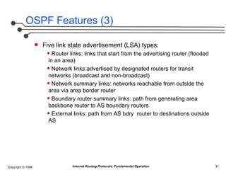 Internet Routing Protocols: Fundamental Concepts of Distance-Vector and ...