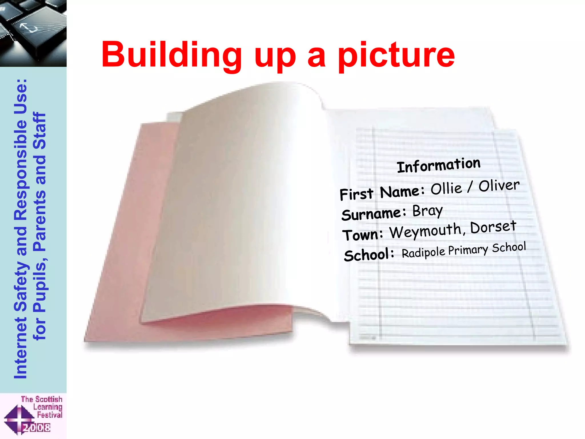 Building up a picture First Name:  Ollie / Oliver Surname:  Bray Town:  Weymouth, Dorset School:  Radipole Primary School Information 