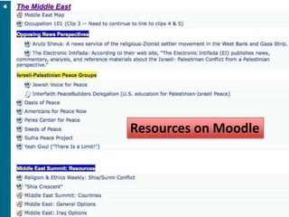 Resources on Moodle