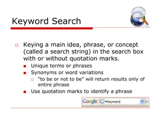 Internet search-methods | PPT