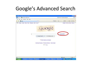 Google’s Advanced Search 