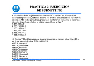 Red3 Networks Internet ud3 - direccionamiento ip | PDF