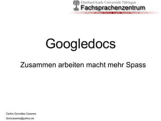 Googledocs Zusammen arbeiten macht mehr Spass 