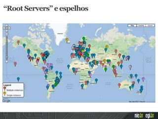 “Root Servers” e espelhos
 
